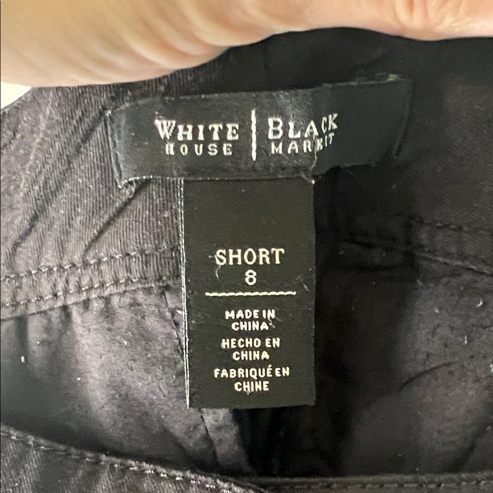 White House Black Market Women's Black Cargo Shorts - Picture 11 of 13